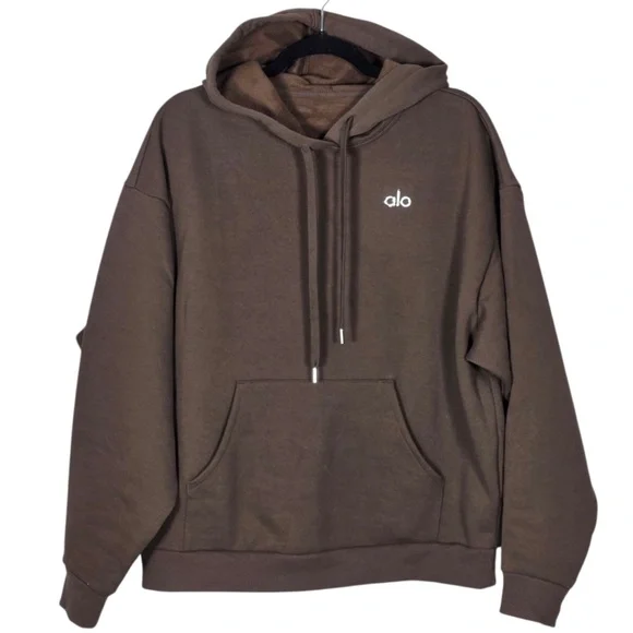 ALO Accolade Hoodie- Espresso - Picture 2 of 3